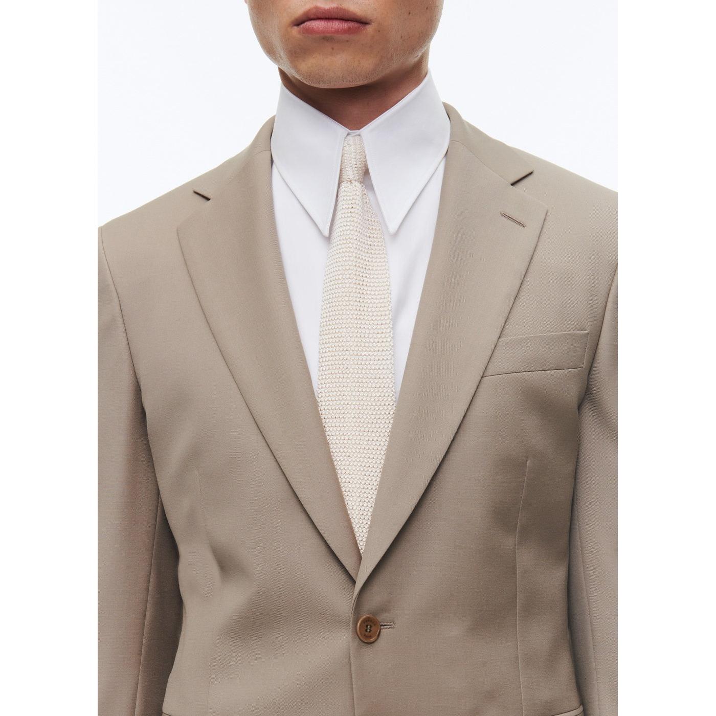 Fursac - Costume 2 Pièces En Serge De Laine - Beige - Homme