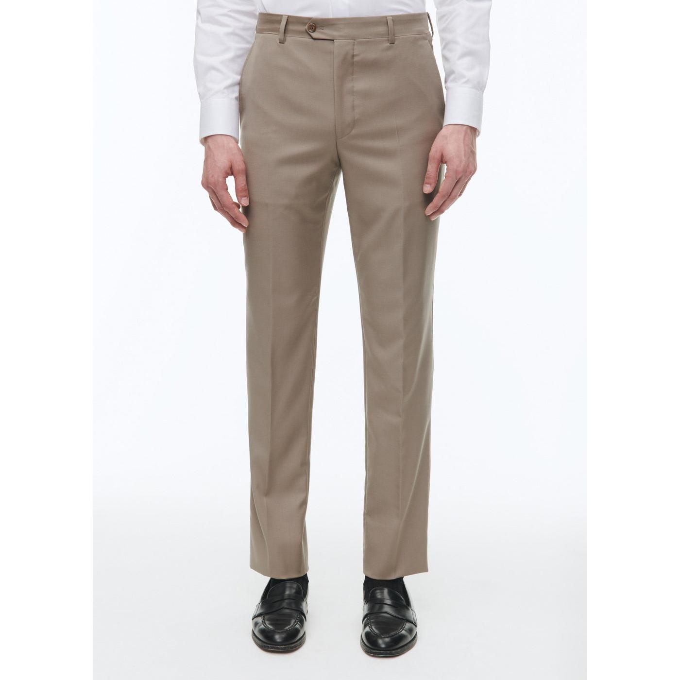 Fursac - Costume 2 Pièces En Serge De Laine - Beige - Homme