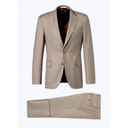 Fursac - Costume 2 Pièces En Serge De Laine - Beige - Homme