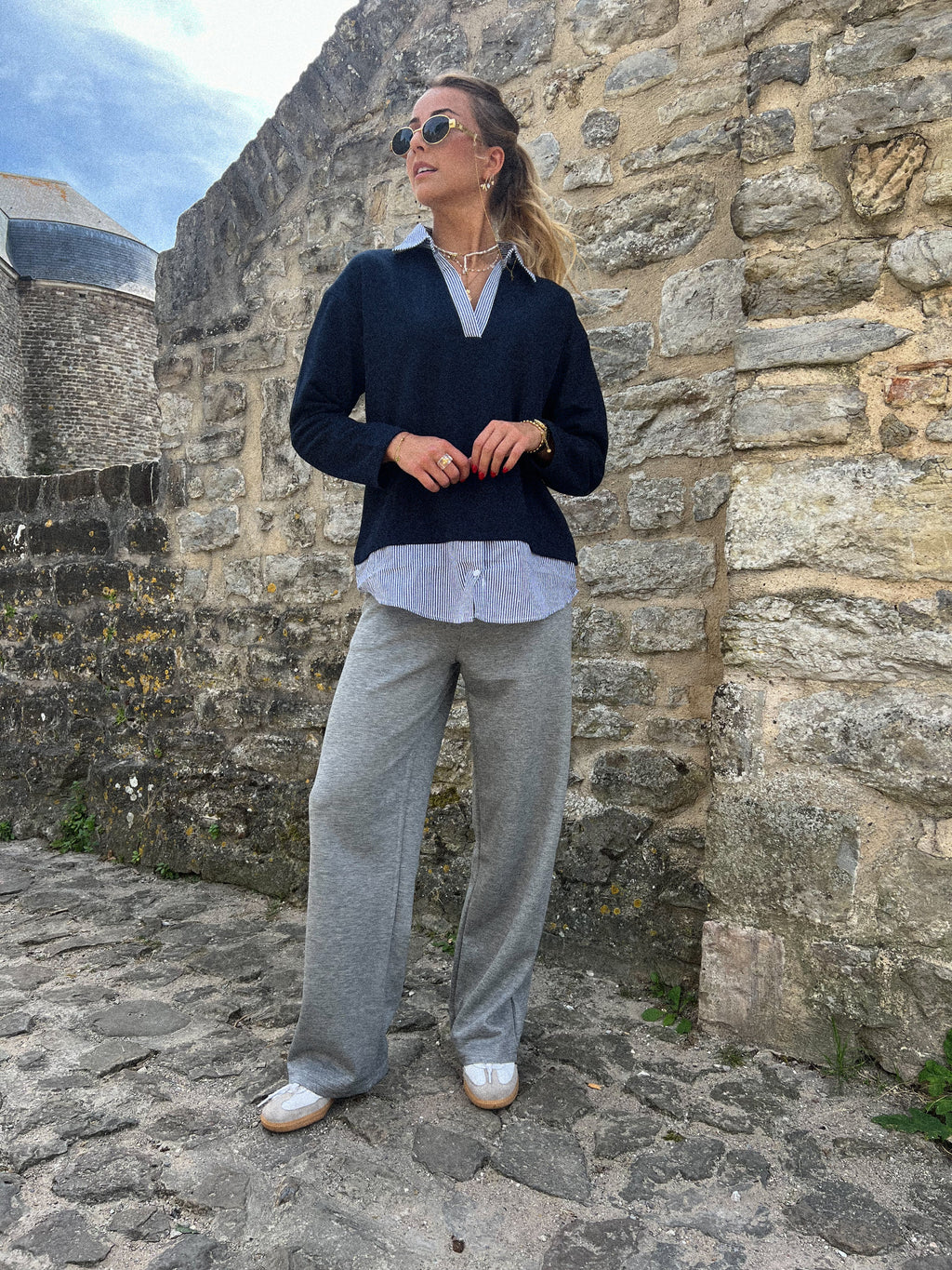 Adrien Straight Pants - Gray