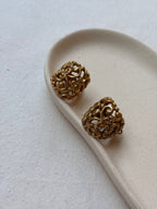 Pendientes Scherrer vintage - Criollas anchas caladas