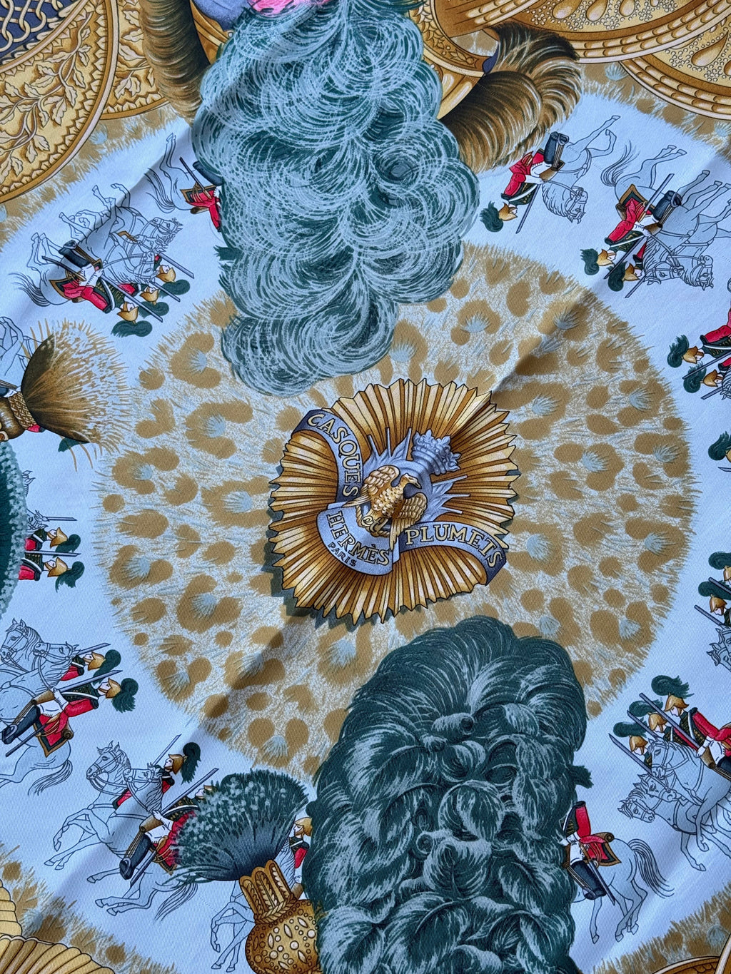 Hermès Scarf – Casques Et Plumets Model