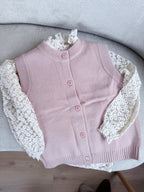 Chaleco sin mangas rosa