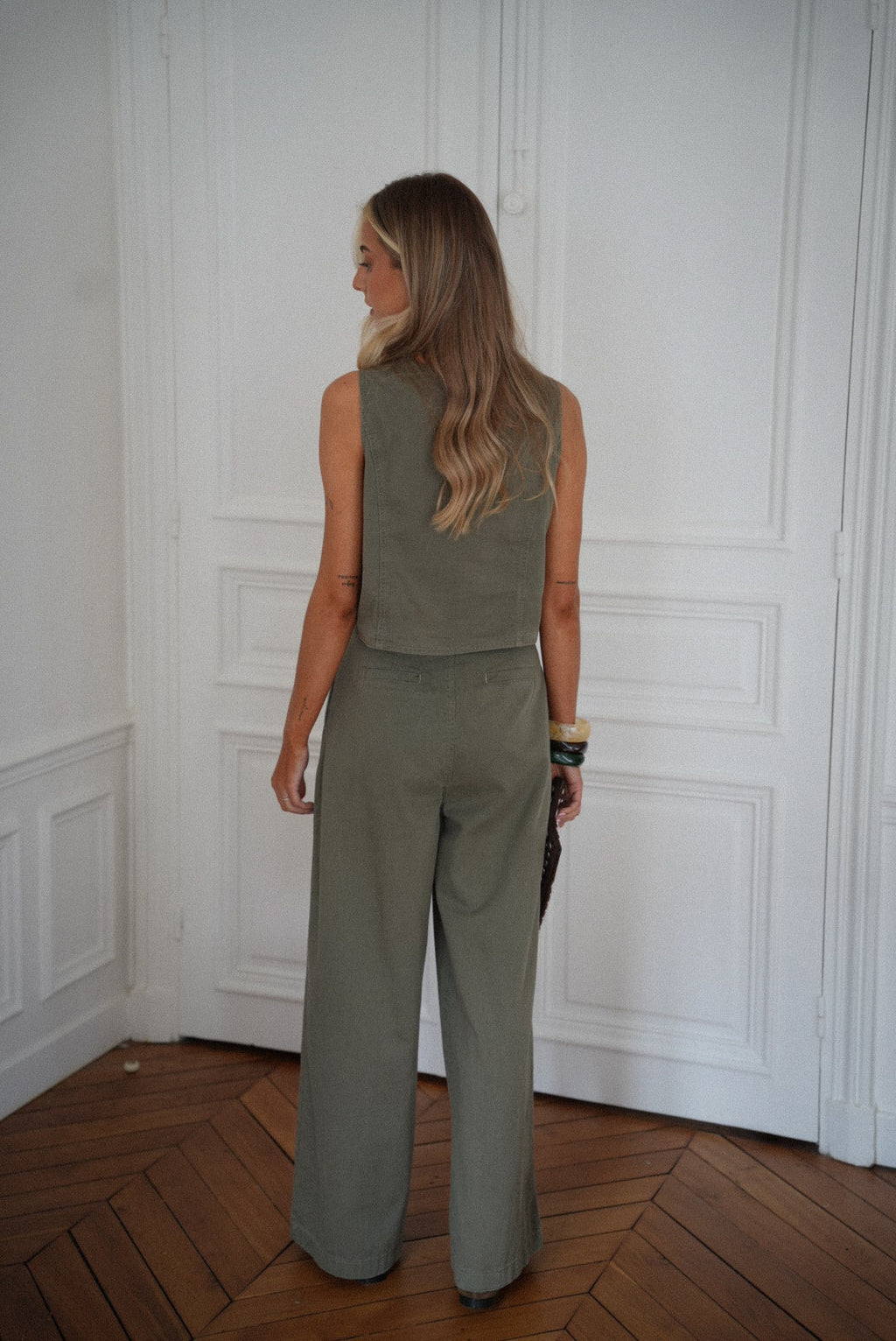 Top Boutonné Shelby - Kaki
