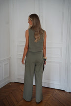 Top Boutonné Shelby - Kaki