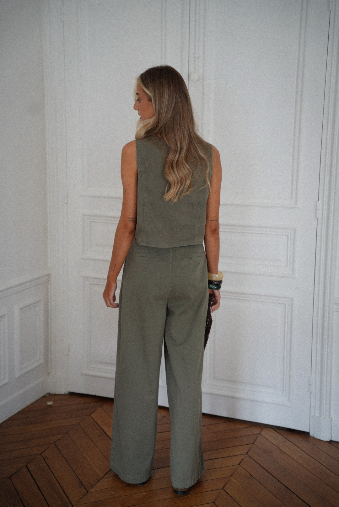 Top Boutonné Shelby - Kaki
