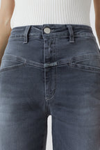 Pedal Pusher Jeans - Mid Grey - Women