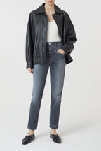 Pedal Pusher Jeans - Mid Grey - Women