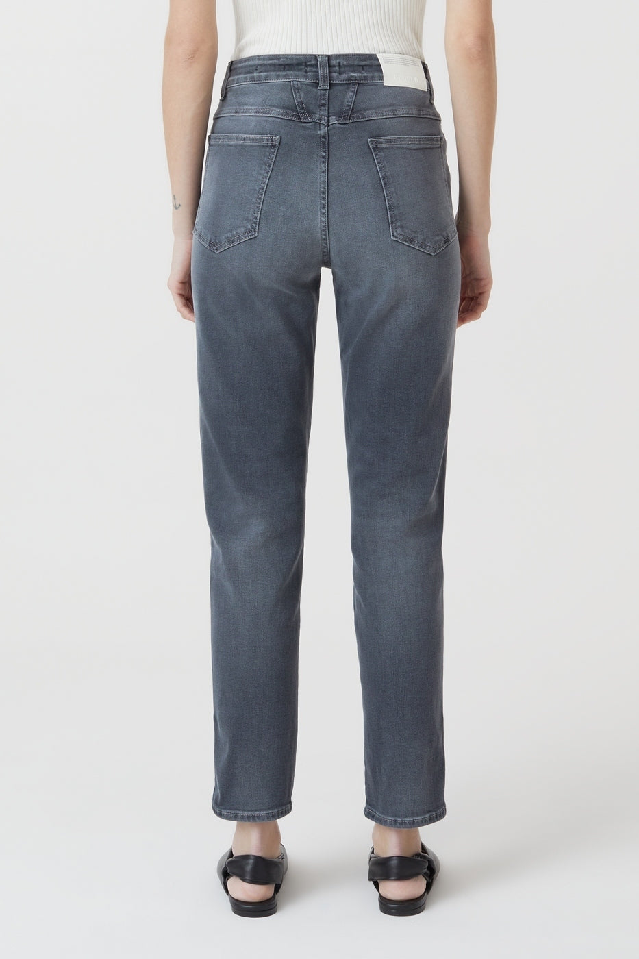 Pedal Pusher Jeans - Mid Grey - Women