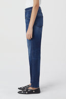Jeans Pedal Pusher - Dark Blue - Femme