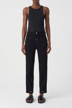 Jeans Pedal Pusher - Black - Femme