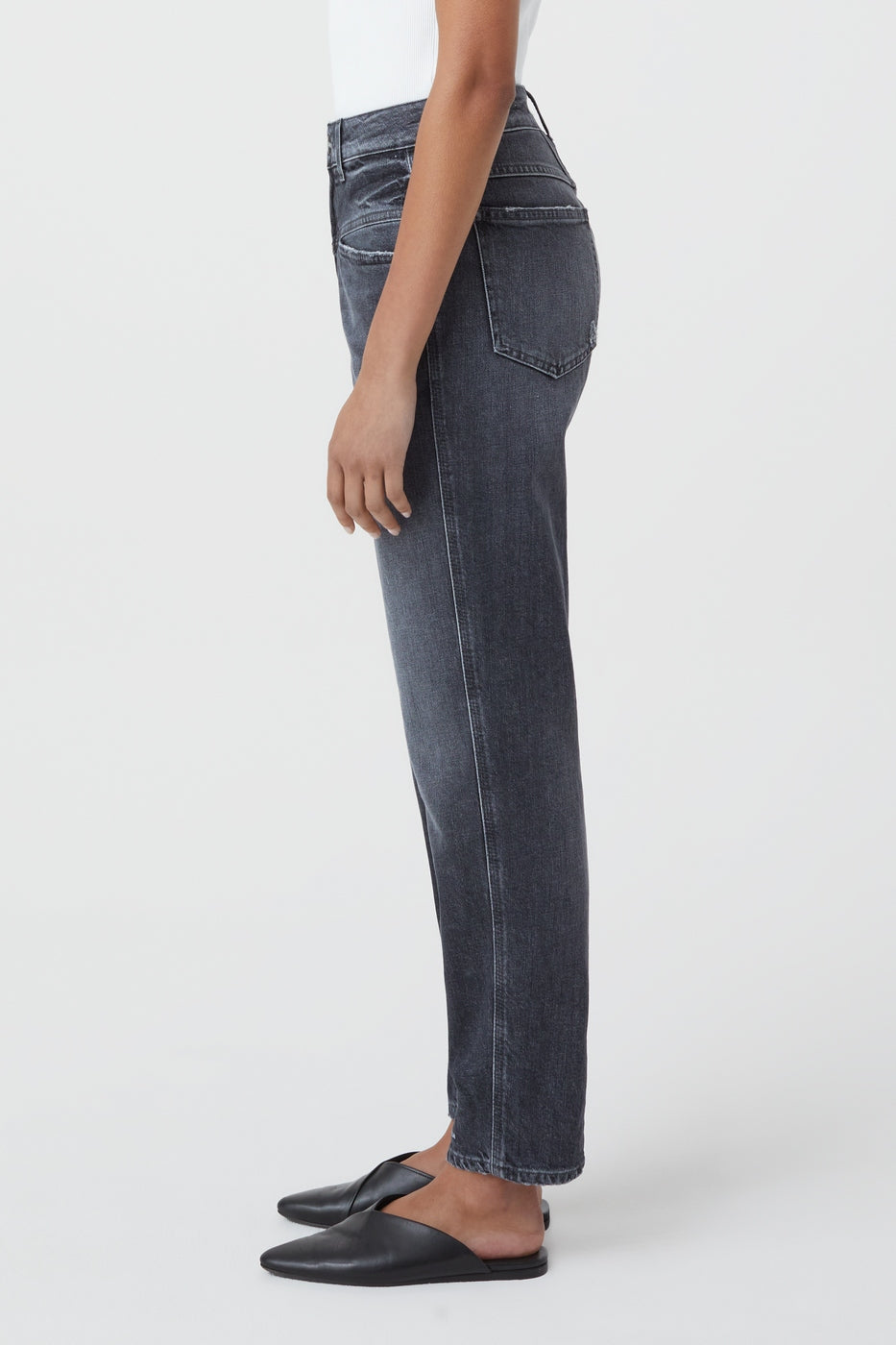 Jeans Pedal Pusher - Dark Grey - Mujer