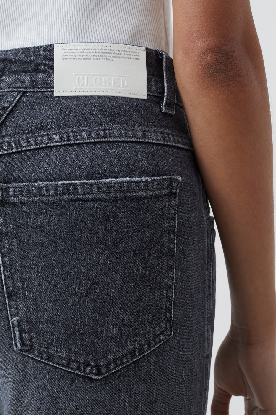 Jeans Pedal Pusher - Dark Grey - Mujer