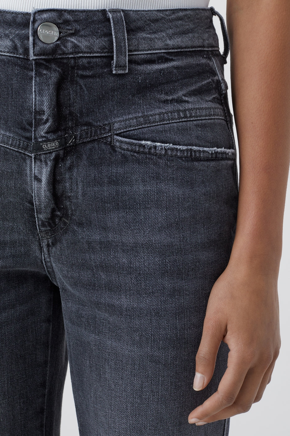 Jeans Pedal Pusher - Dark Grey - Mujer