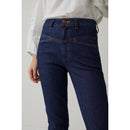 Jean Closed Pedal Pusher - Bleu Foncé - Femme