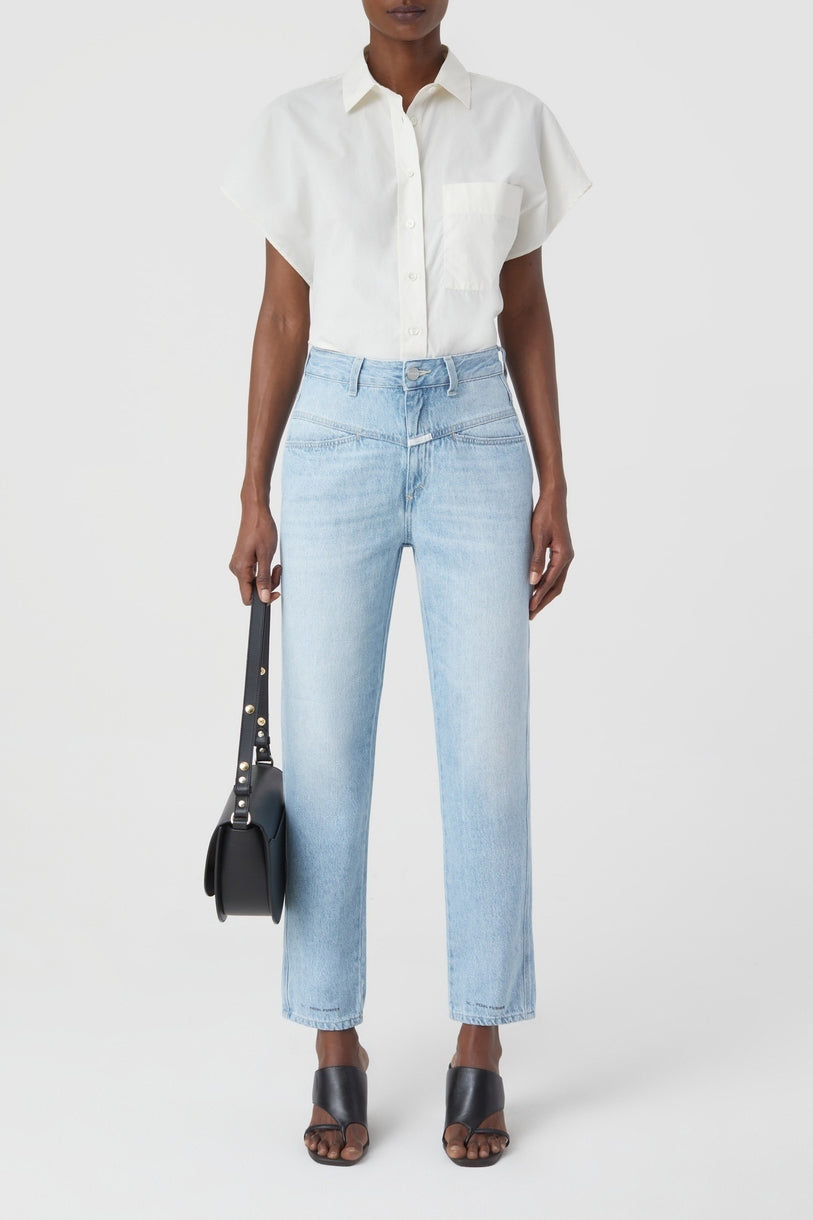 Jeans Pedal Pusher - Light Blue - Femme