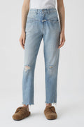Jeans Pedal Pusher - Light Blue - Mujer