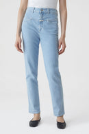 Jeans Pedal Pusher - Light Blue - Femme