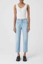 Jeans Pedal Pusher - Light Blue - Femme