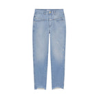 Jean Pedal Pusher - Mid Blue - Femme