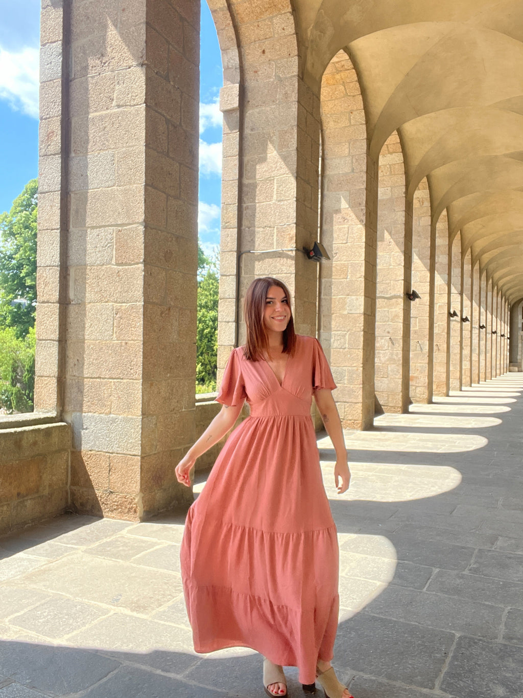 VESTIDO LARGO BELLA ROSA