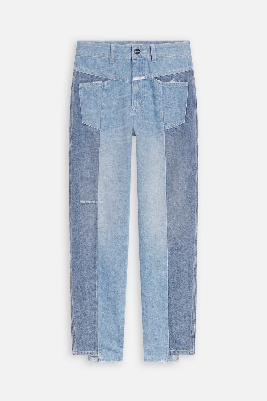 Relaxed Jeans in Organic Cotton - Blue - Women