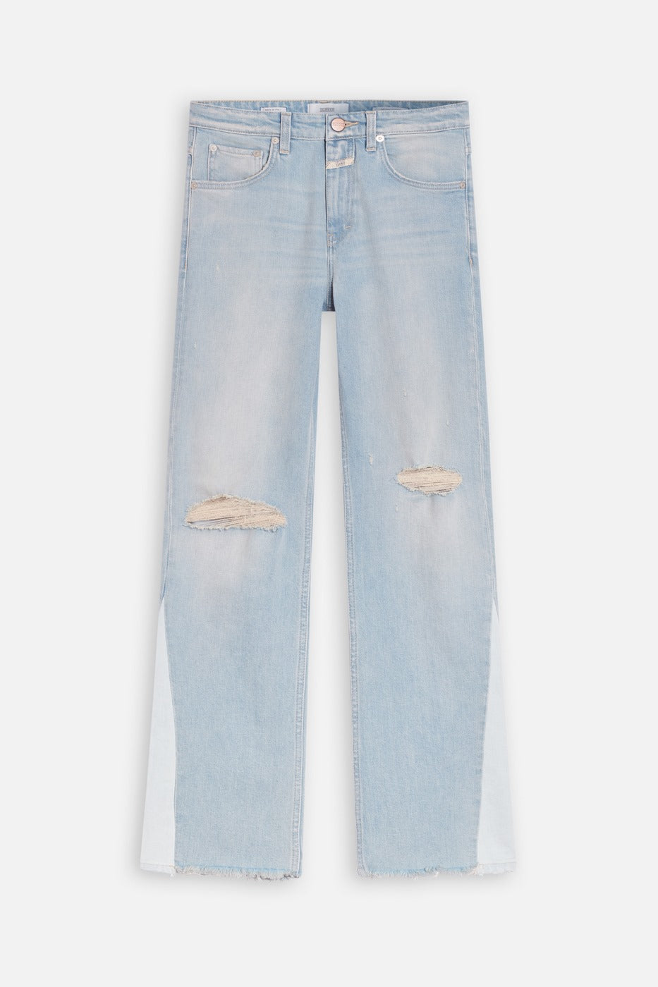 Jean Slim En Coton Biologique - Bleu Clair - Femme