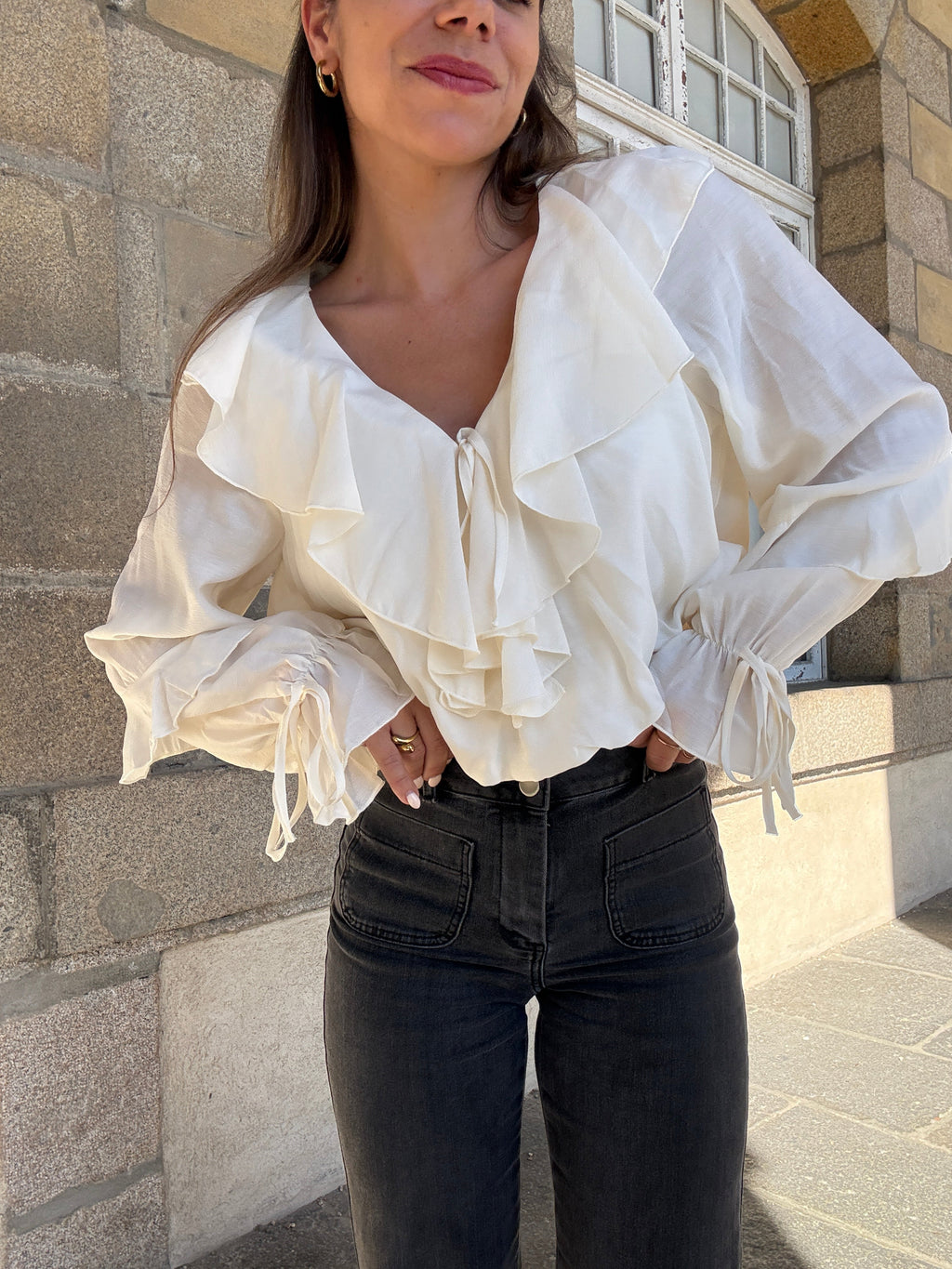 Iris Blouse Ecru