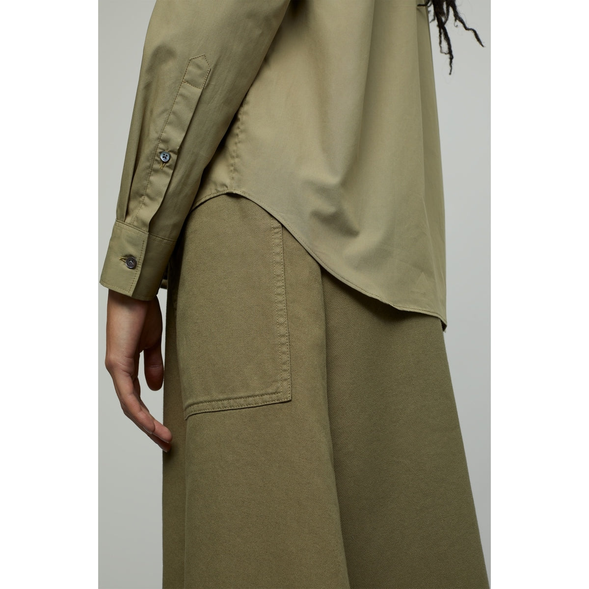 Closed White Shirt - Green Ombre - Women