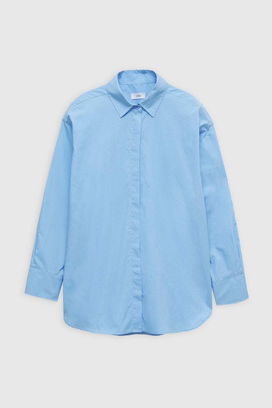 Shirt With Seam Detail - Sky Blue - Women