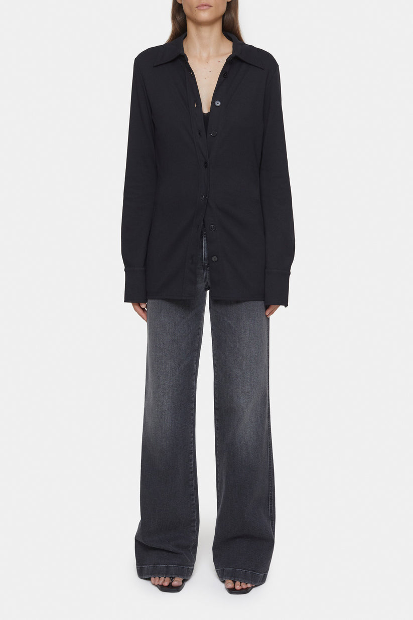 Fitted Shirt - Black - Women