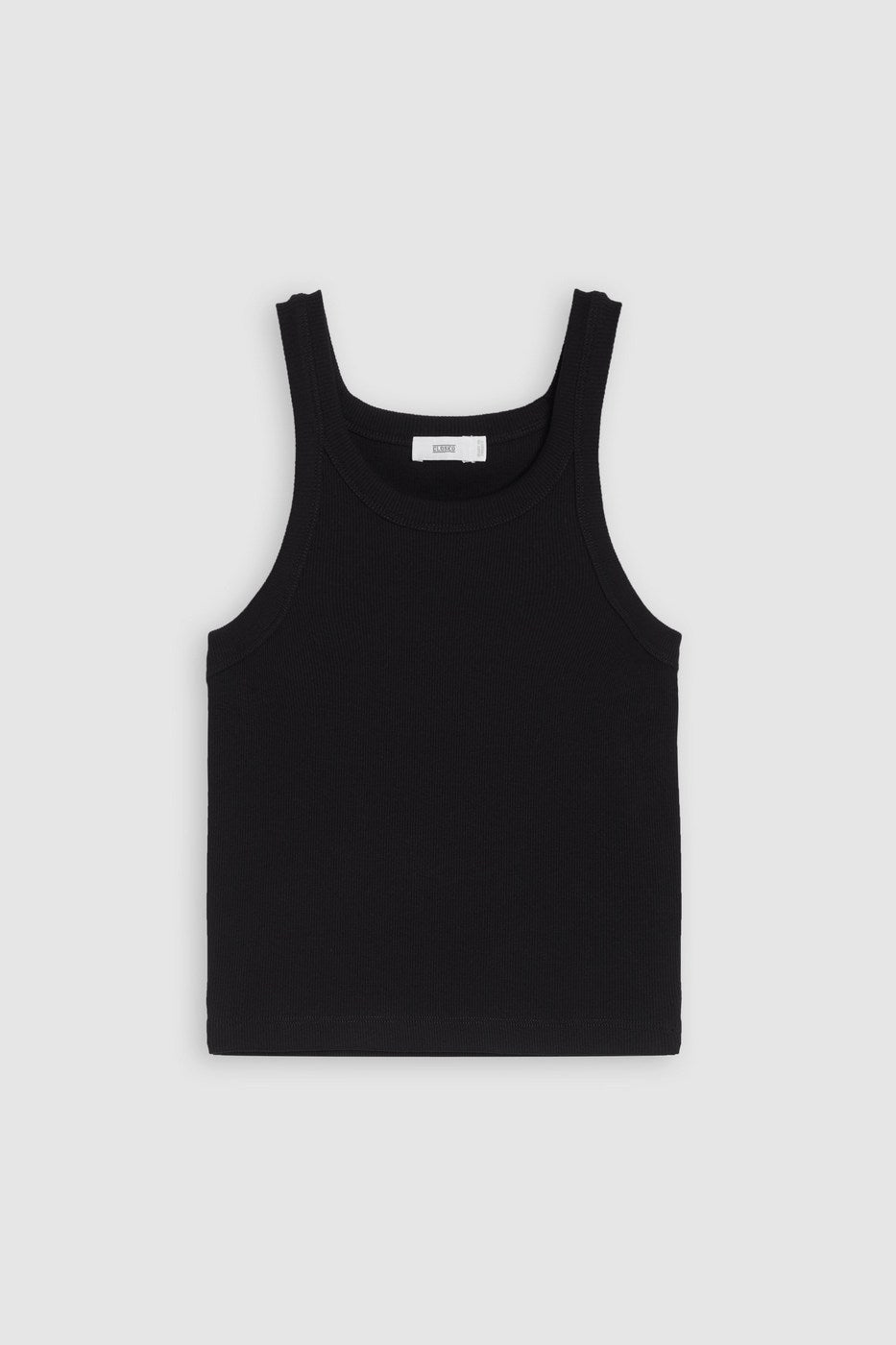 Cropped Tank Top - Negro - Mujer