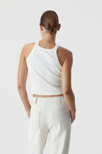 T-Shirts Cropped Tank Top - Charcoal - Femme