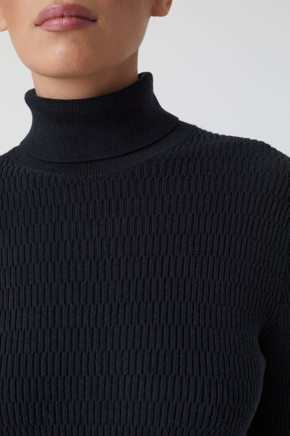 Closed - Turtle Neck Long Sleeve - Black - Femme