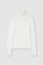Turtle Neck Long Sleeve - Ivory - Femme