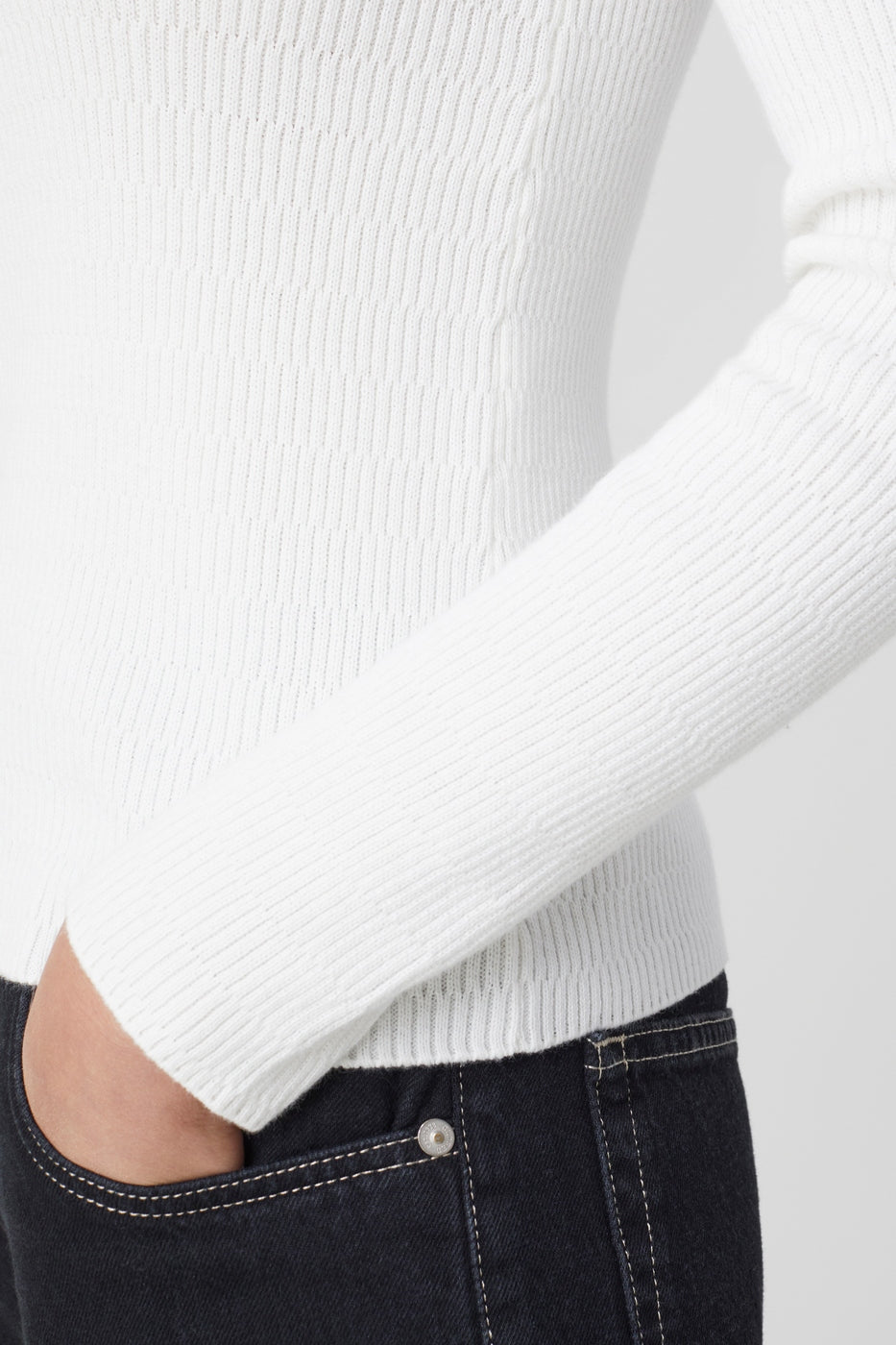 Turtle Neck Long Sleeve - Ivory - Femme