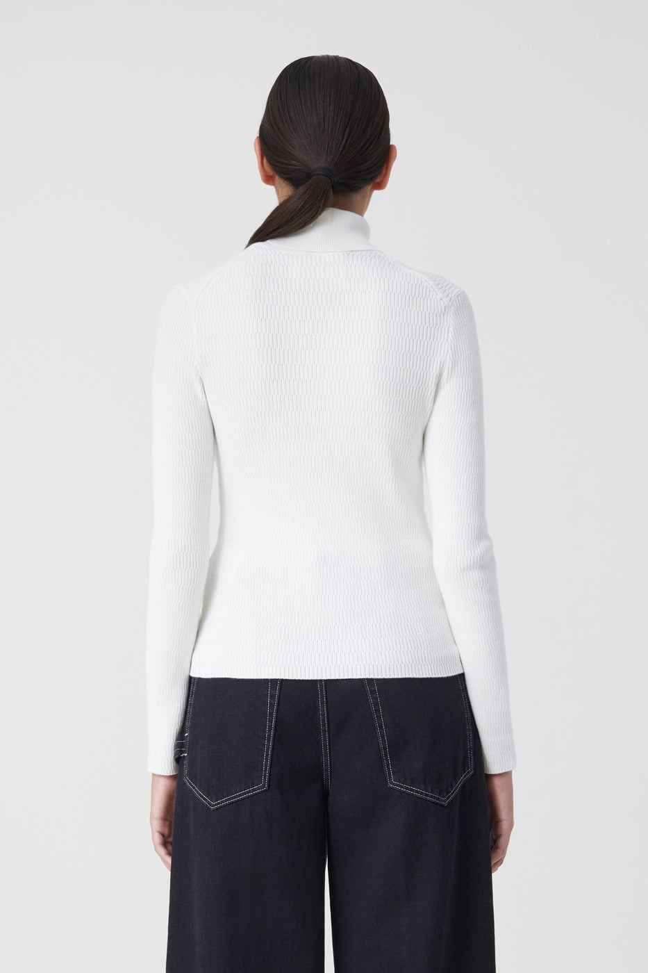Turtle Neck Long Sleeve - Ivory - Femme