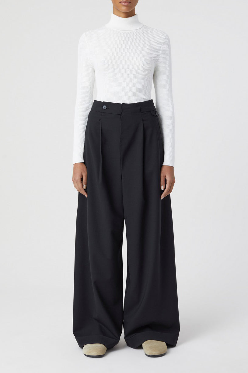 Turtle Neck Long Sleeve - Ivory - Femme