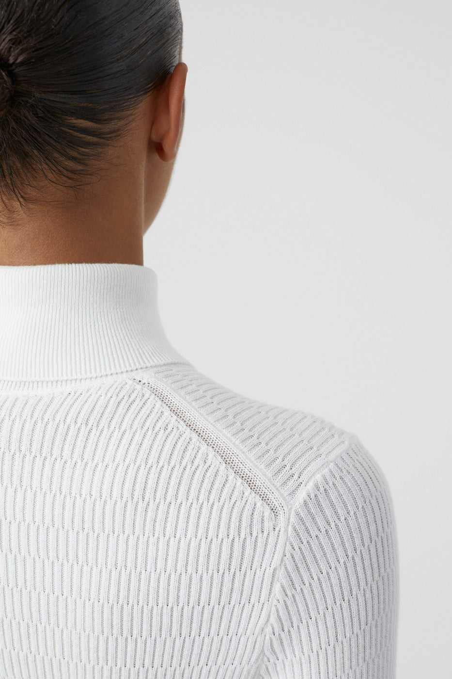 Turtle Neck Long Sleeve - Ivory - Femme