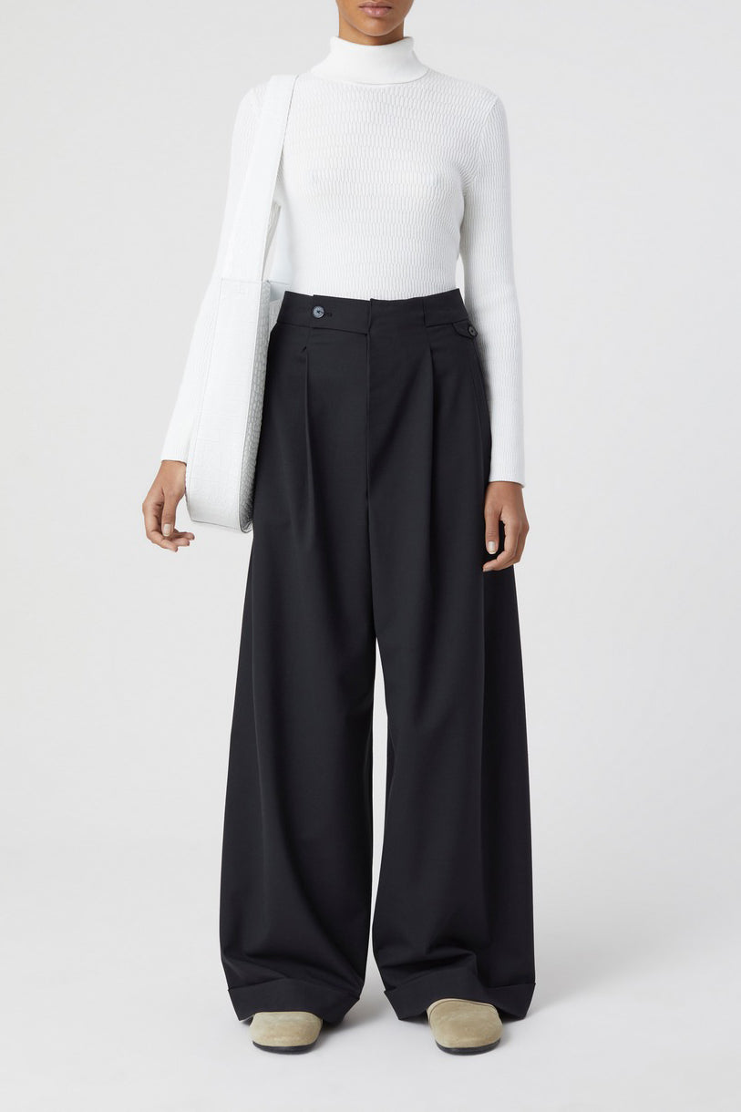 Turtle Neck Long Sleeve - Ivory - Femme