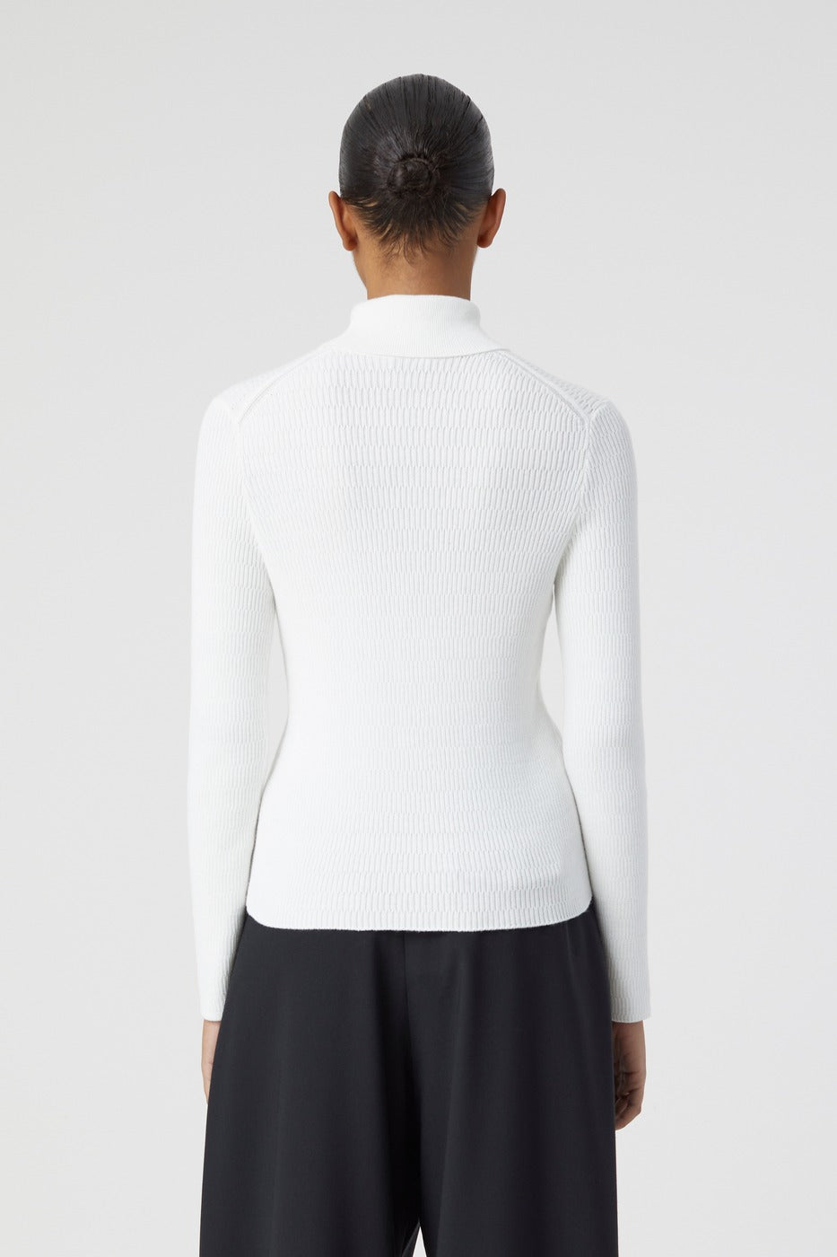 Turtle Neck Long Sleeve - Ivory - Femme