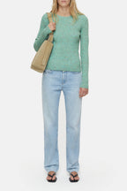 Long Sleeve Crew Neck - Green Kick - Femme