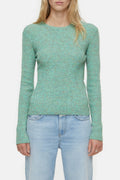 Long Sleeve Crew Neck - Green Kick - Femme