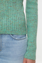 Long Sleeve Crew Neck - Green Kick - Femme