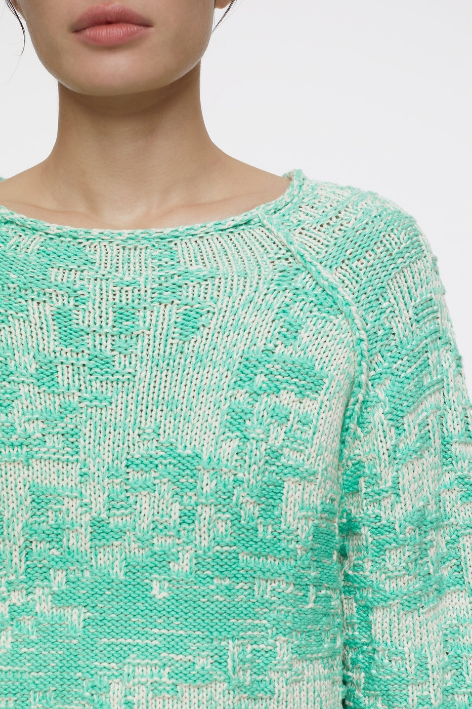 Crew Neck Long Sleeve - Green Kick - Women
