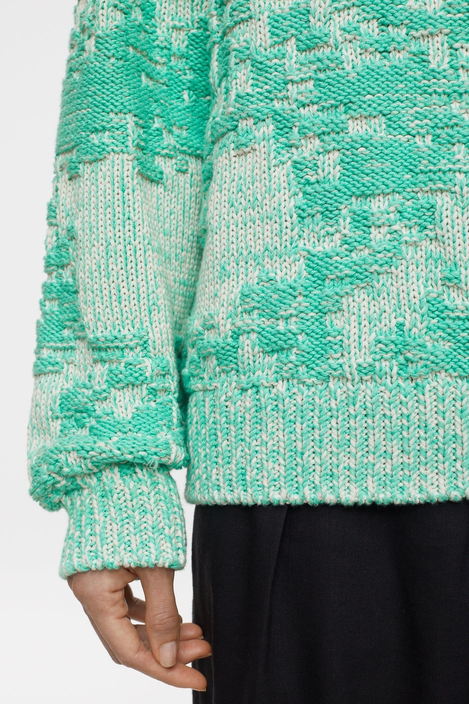 Crew Neck Long Sleeve - Green Kick - Women