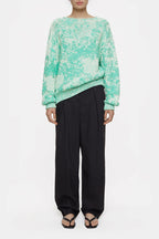 Crew Neck Long Sleeve - Green Kick - Women