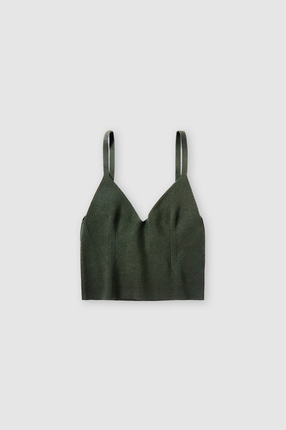 Knit Bra - Green Weed - Women