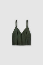 Knit Bra - Green Weed - Women
