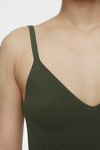Knit Bra - Green Weed - Women